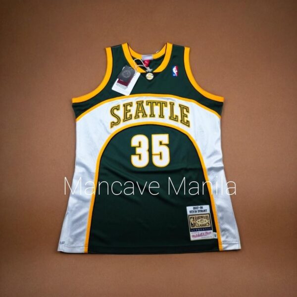 Kevin Durant Signed M&N authentic Seattle Supersonics jersey (ROOKIE JERSEY) - Image 4