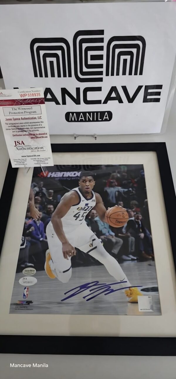 Donavan Mitchell Custom Signed 8X10 Photo Framed