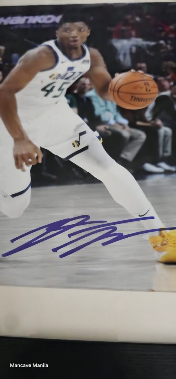 Donavan Mitchell Custom Signed 8X10 Photo Framed - Image 3