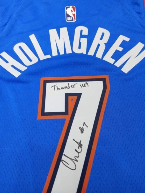 Chet Holmgren signed Swingman Jersey inscribed - Image 4