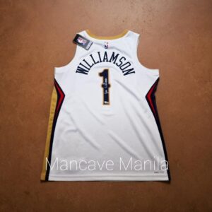 NIKE SWINGMAN JERSEY signed by the one and only ZION WILLIAMSON in 🔥 SILVER INK 🔥 AUTHENTICATED by FANATICS!