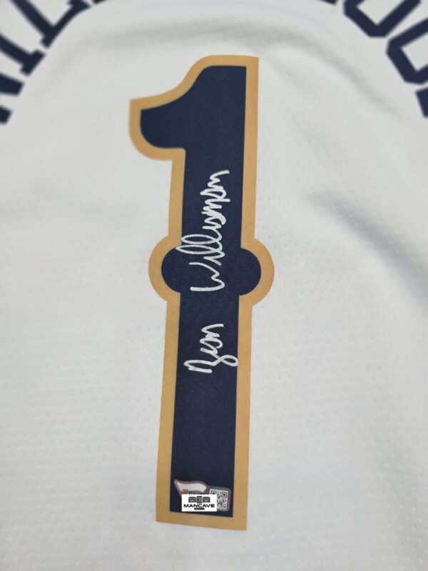 NIKE SWINGMAN JERSEY signed by the one and only ZION WILLIAMSON in 🔥 SILVER INK 🔥 AUTHENTICATED by FANATICS! - Image 6