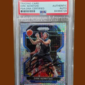 Dirk Nowitzki In Person Signed NBA Card PSA DNA SLABBED and Authenticated